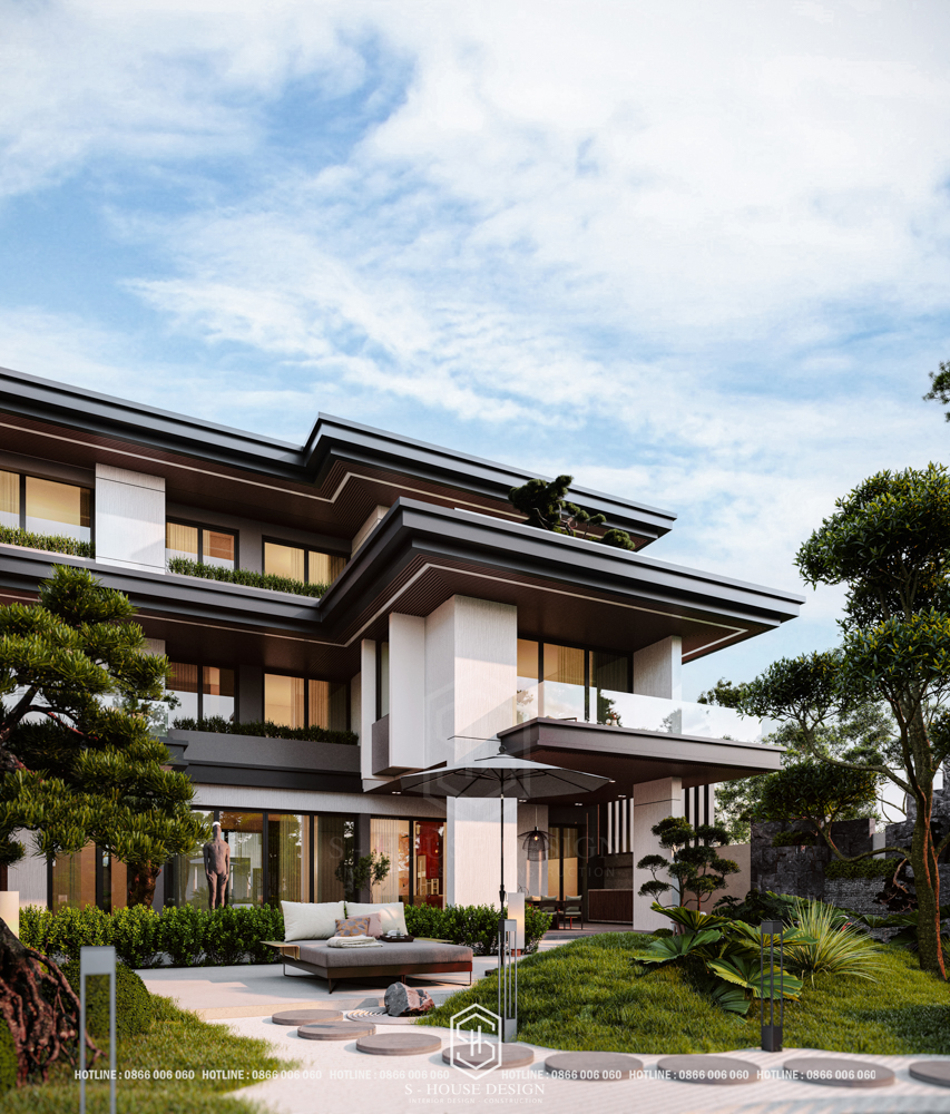 Thiết kế kiến trúc biệt thự nghỉ dưỡng chú Trang